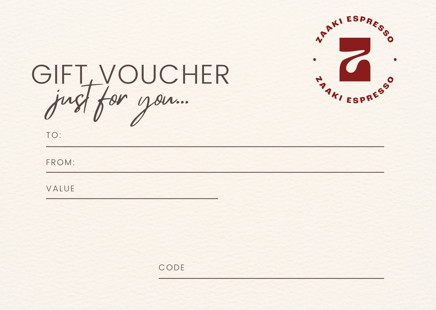 Gift voucher